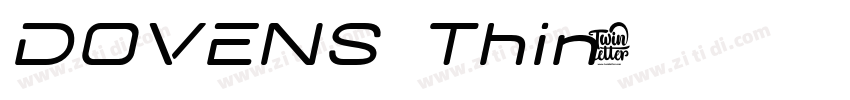 DOVENS Thin字体转换